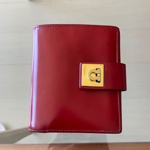 Salvatore Ferragamo Red Leather Wallet
